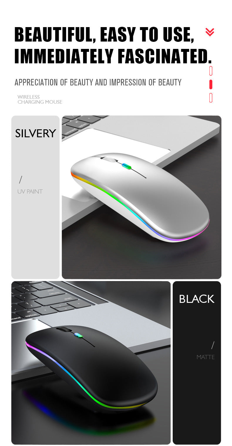 Premium Wireless Bluetooth Mouse For All MacBook Air Pro iPad iMac Tablet PC RBG