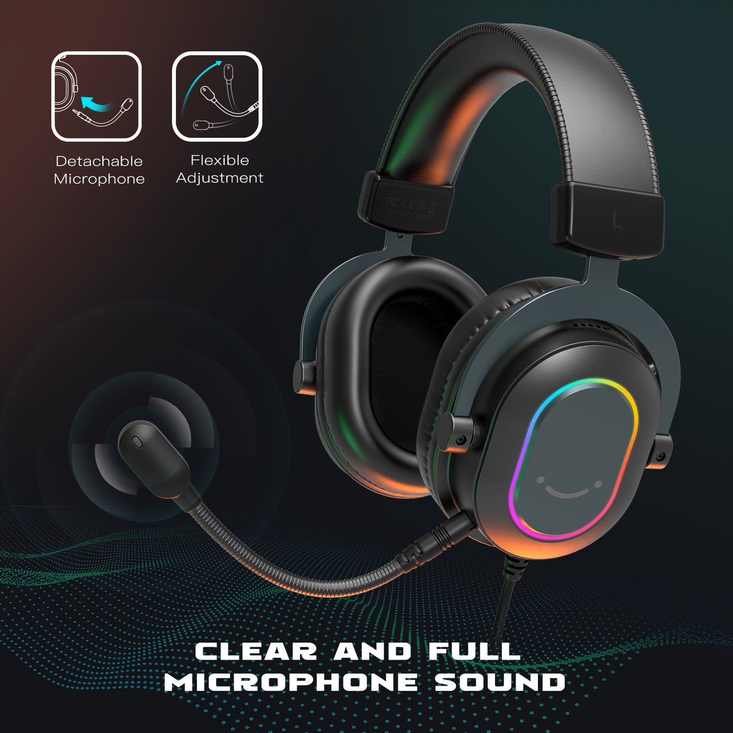 H6 7.1 Gaming Headset LED lights Gaming Headphones Gamer USB Wired Gamer Headset Gaming Headphones