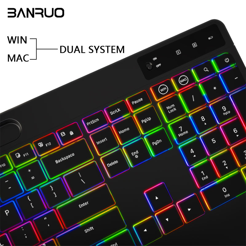 Mouse & Keyboards Game Gaming Office Professional Backlit RGB LED PC Keyboard Wireless Keyboard And Mouse Combo