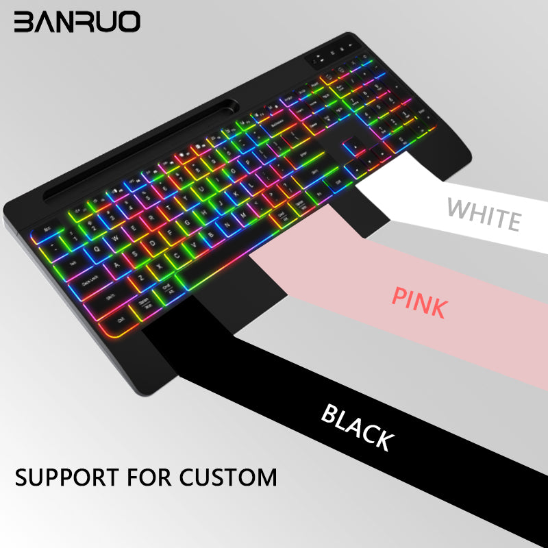 Mouse & Keyboards Game Gaming Office Professional Backlit RGB LED PC Keyboard Wireless Keyboard And Mouse Combo